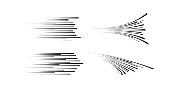 Zwarte snelheidslijnen — Stockvector