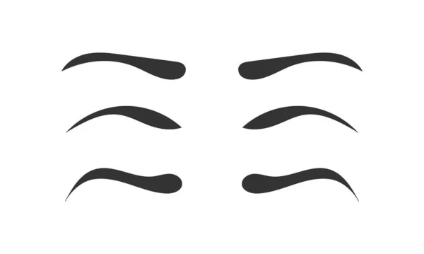 Diverses formes de sourcils . — Image vectorielle