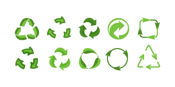 Univerzální recyklační symbol. — Stockový vektor