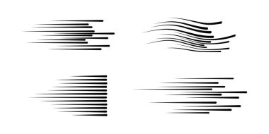 Siyah hız çizgileri