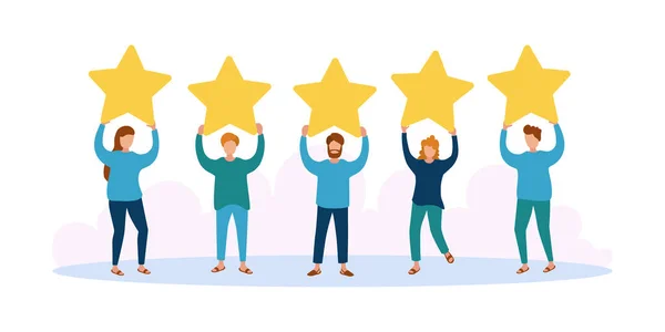 Feedback van mensen, ratings. — Stockvector