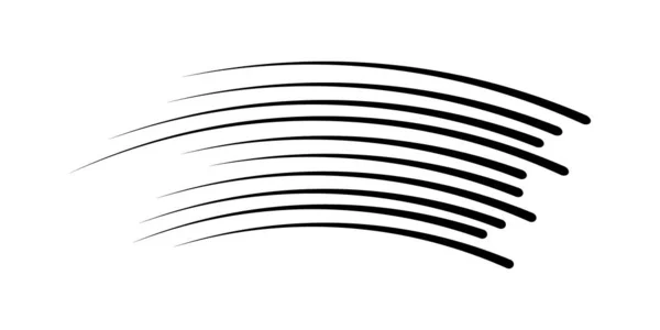 Lignes de vitesse noires — Image vectorielle