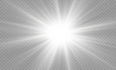 Parlak beyaz yıldızlar.