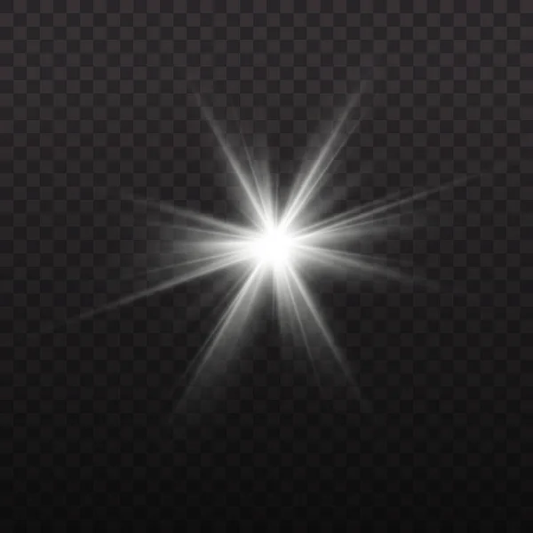 Estrellas blancas brillantes . — Vector de stock