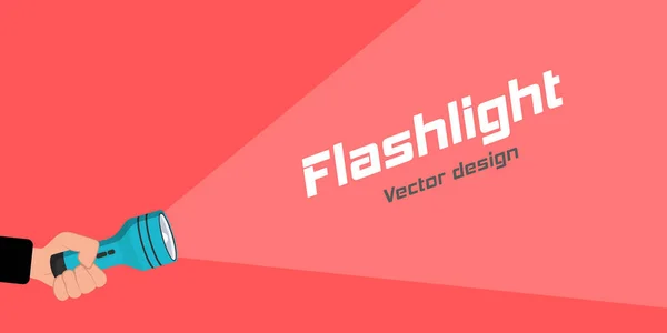 Flashlight for text. — Stock Vector