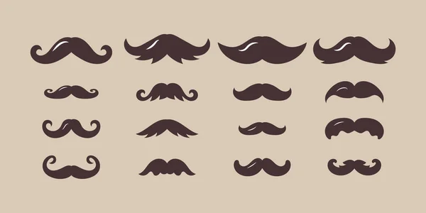 Set bigote macho . — Archivo Imágenes Vectoriales