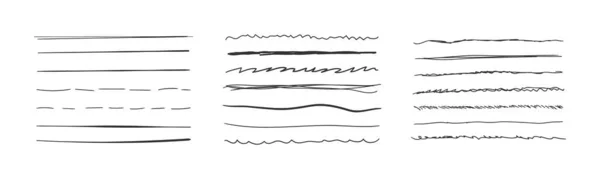 Líneas horizontales onduladas. — Archivo Imágenes Vectoriales
