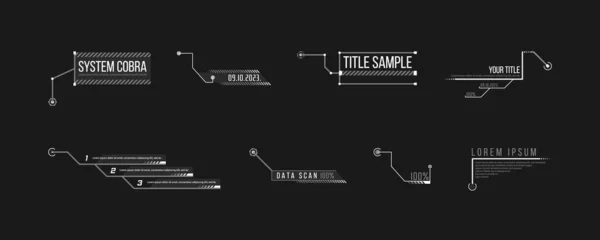 Llamada, encabezados infografías . — Vector de stock