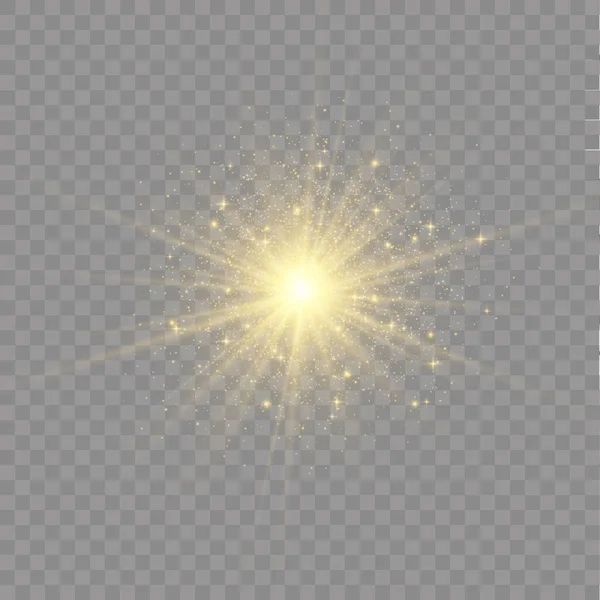 Звезды с блеском . — стоковый вектор