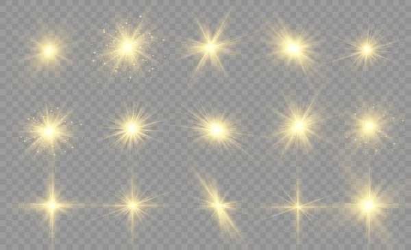 Stars with brilliance. — Stock Vector