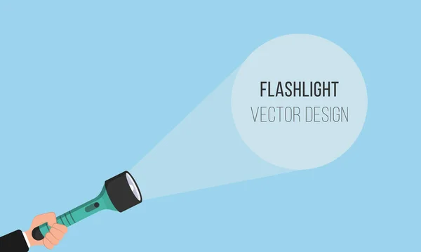 Ficklampa för text. — Stock vektor