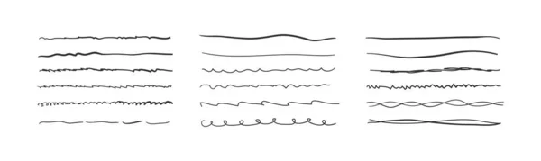 Líneas horizontales onduladas. — Archivo Imágenes Vectoriales