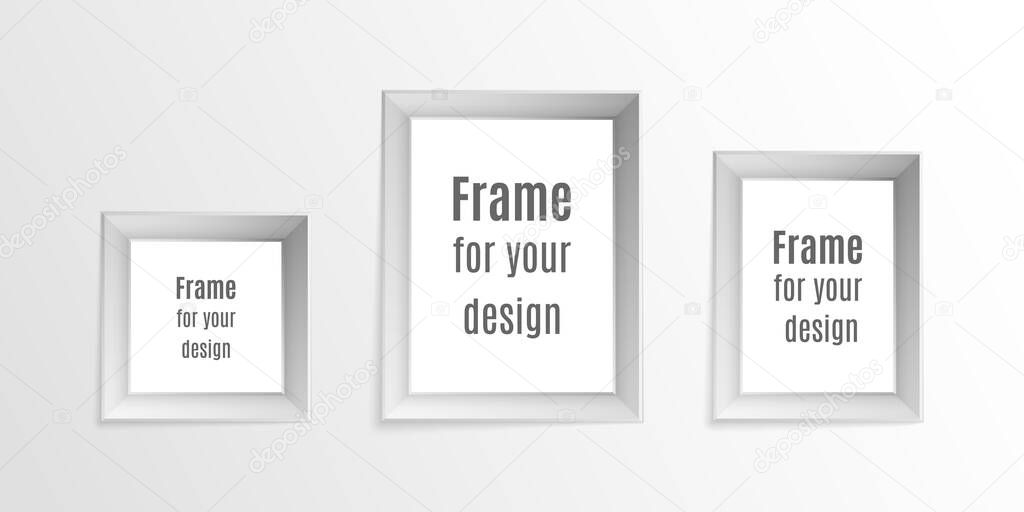 Realistic photo frames.