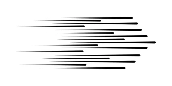Black speed lines — Stock Vector
