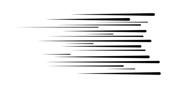 Lignes de vitesse noires — Image vectorielle