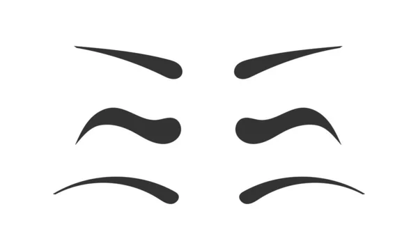 Diverses formes de sourcils . — Image vectorielle