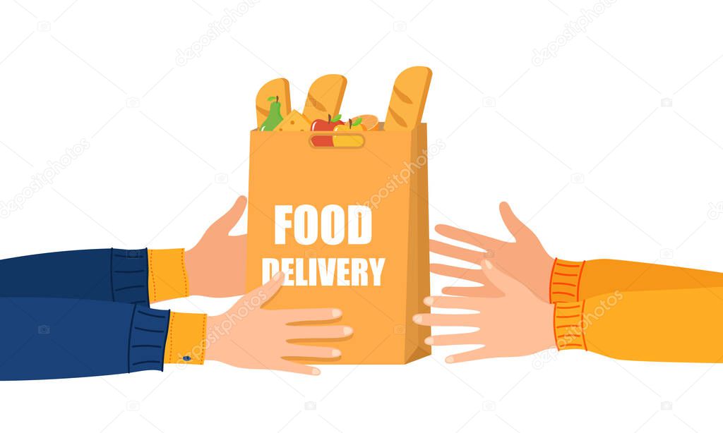 Online food delivery. 