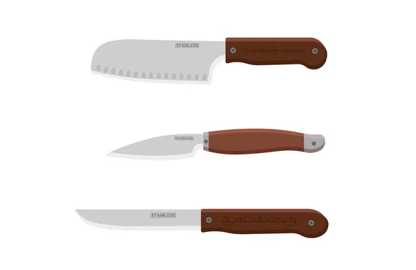 Várias facas tipo — Vetor de Stock