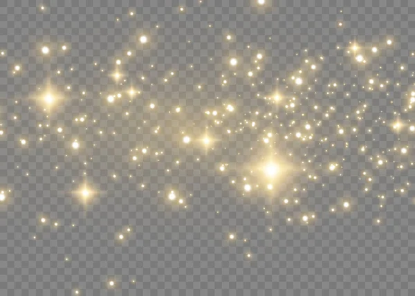 Particules de poussière scintillantes. — Image vectorielle