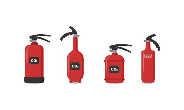 Conjunto de extintores — Vector de stock