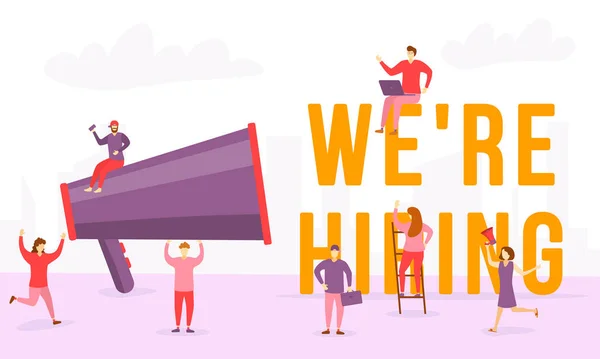 We're hiring, people — Stock Vector