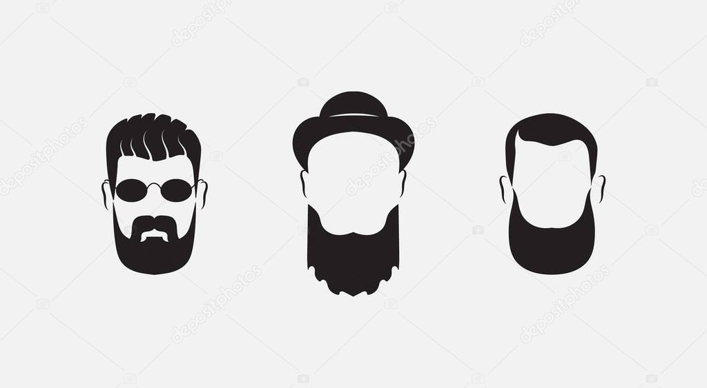 bearded men faces