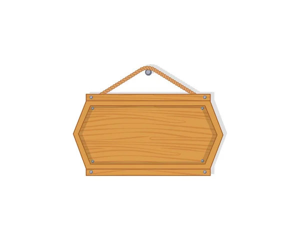 Tableros de madera vacíos . — Vector de stock