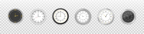 Moderna runda klockor. — Stock vektor
