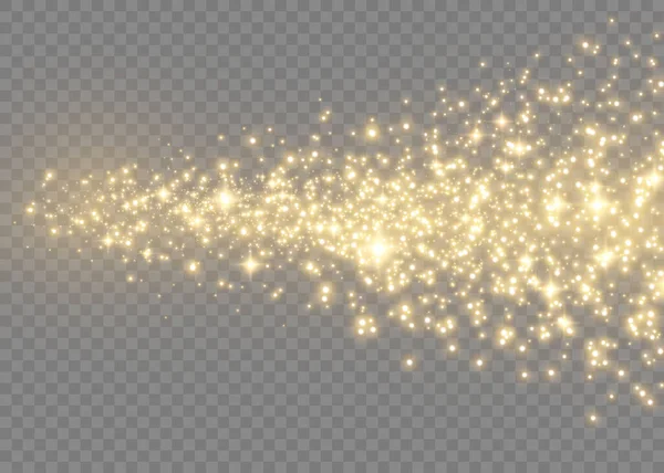 Particules de poussière scintillantes. — Image vectorielle