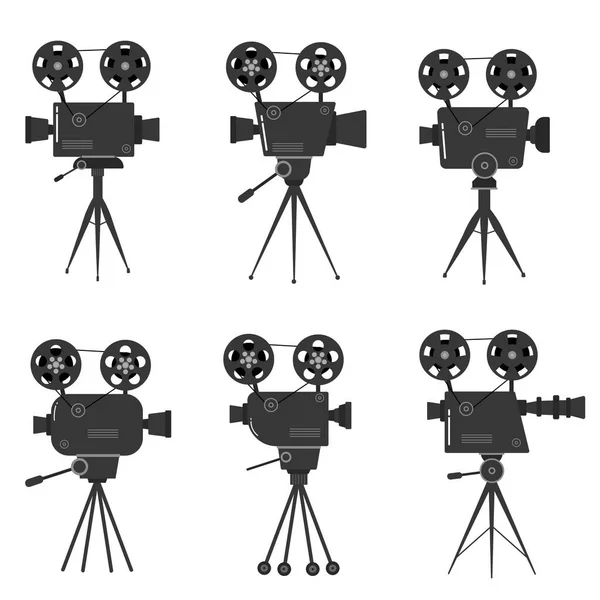 Set proiettori cinematografici — Vettoriale Stock