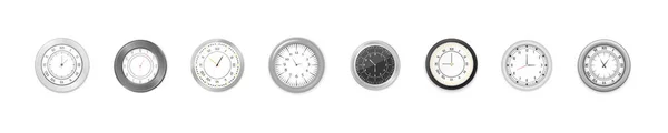 Relojes redondos modernos . — Vector de stock