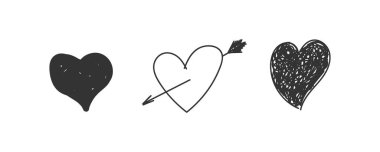 Çeşitli kalp kalıpları.
