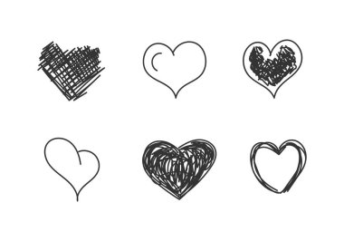 Çeşitli kalp kalıpları.