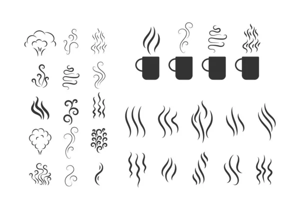 Geuren verdampen pictogrammen. — Stockvector