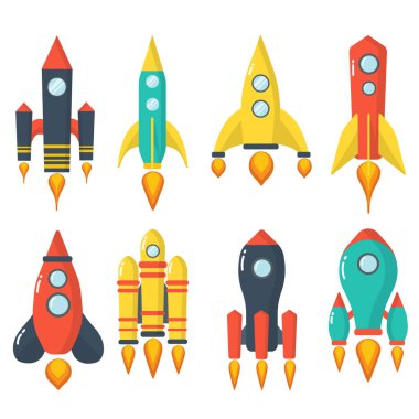 Uzay roketi fırlatması.