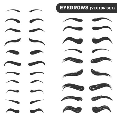 Çeşitli şekillerde kaşlar.. 