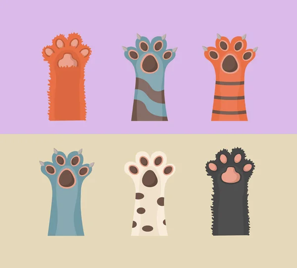 Pattes des animaux — Image vectorielle