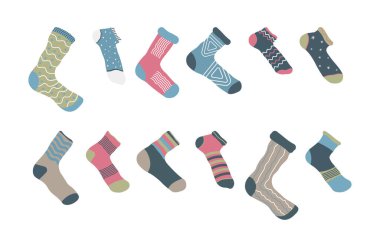 Moda çorapları ayarla.