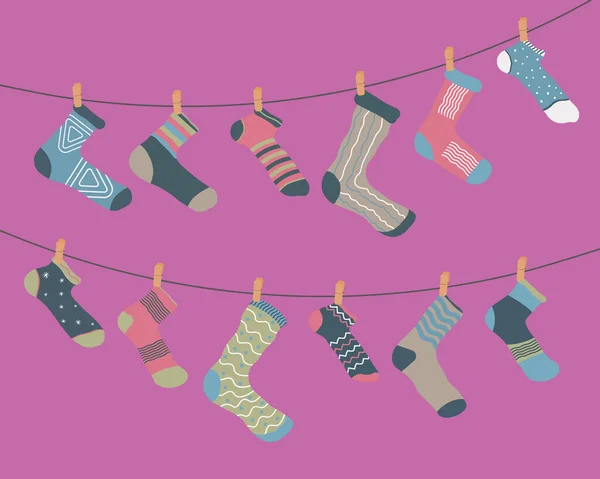 Встановити модні шкарпетки . — стоковий вектор