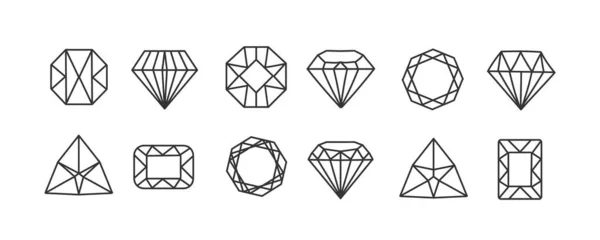 Diamant, smycken, gåvor. — Stock vektor