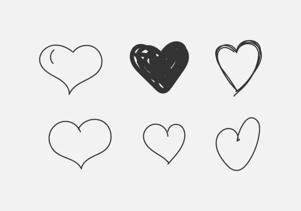 Различные образцы сердец. — стоковый вектор