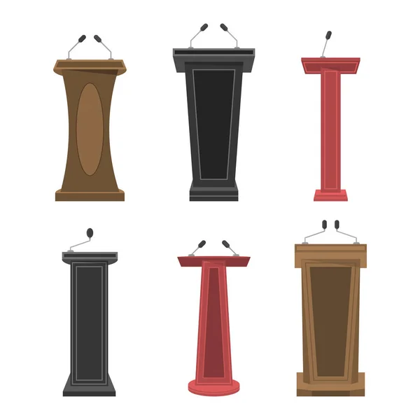 Tribune, podium, stand. — Stock Vector