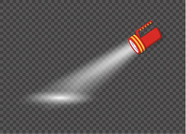 Lampe de poche, projecteur . — Image vectorielle
