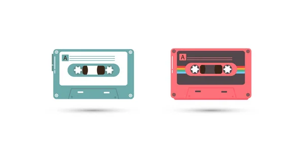 Music audio cassettes. — Stock Vector