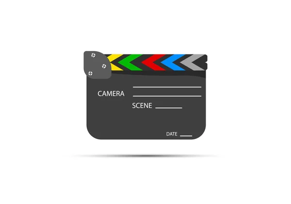 Juego de películas clapboard . — Vector de stock