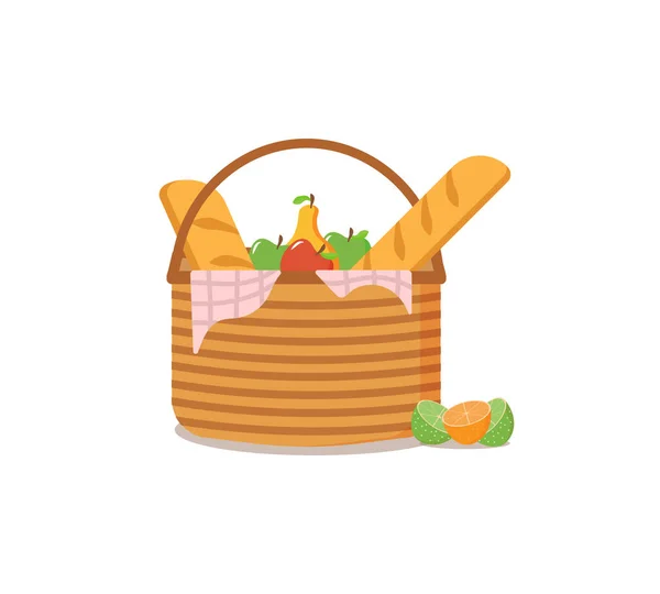 Colección de cestas de picnic . — Archivo Imágenes Vectoriales