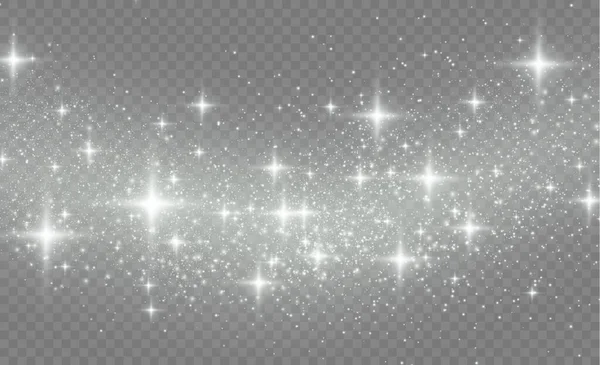 Poussière blanche à paillettes . — Image vectorielle