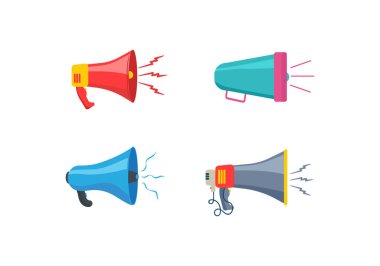 Renkli megafonu ayarla.