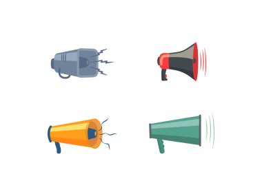 Renkli megafonu ayarla.