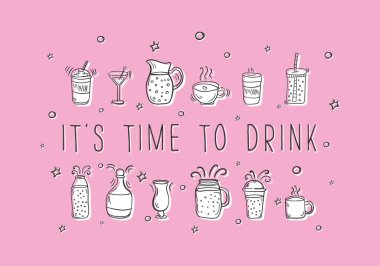 Kokteylleri hazırla, karala.